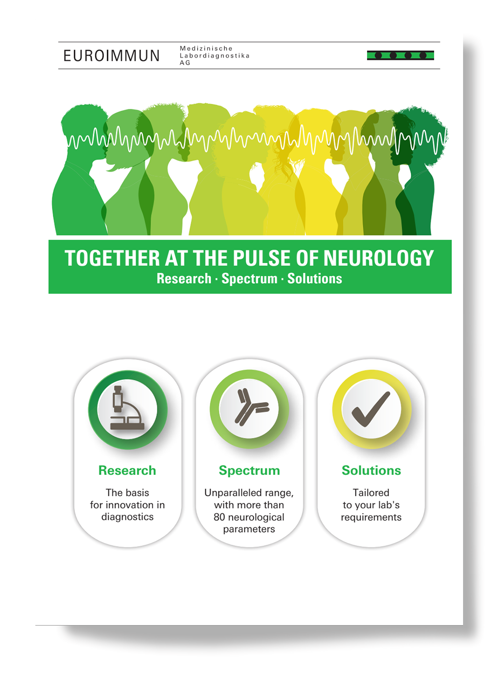 Mit uns am Puls der Neurologie - Kampagnenflyer 